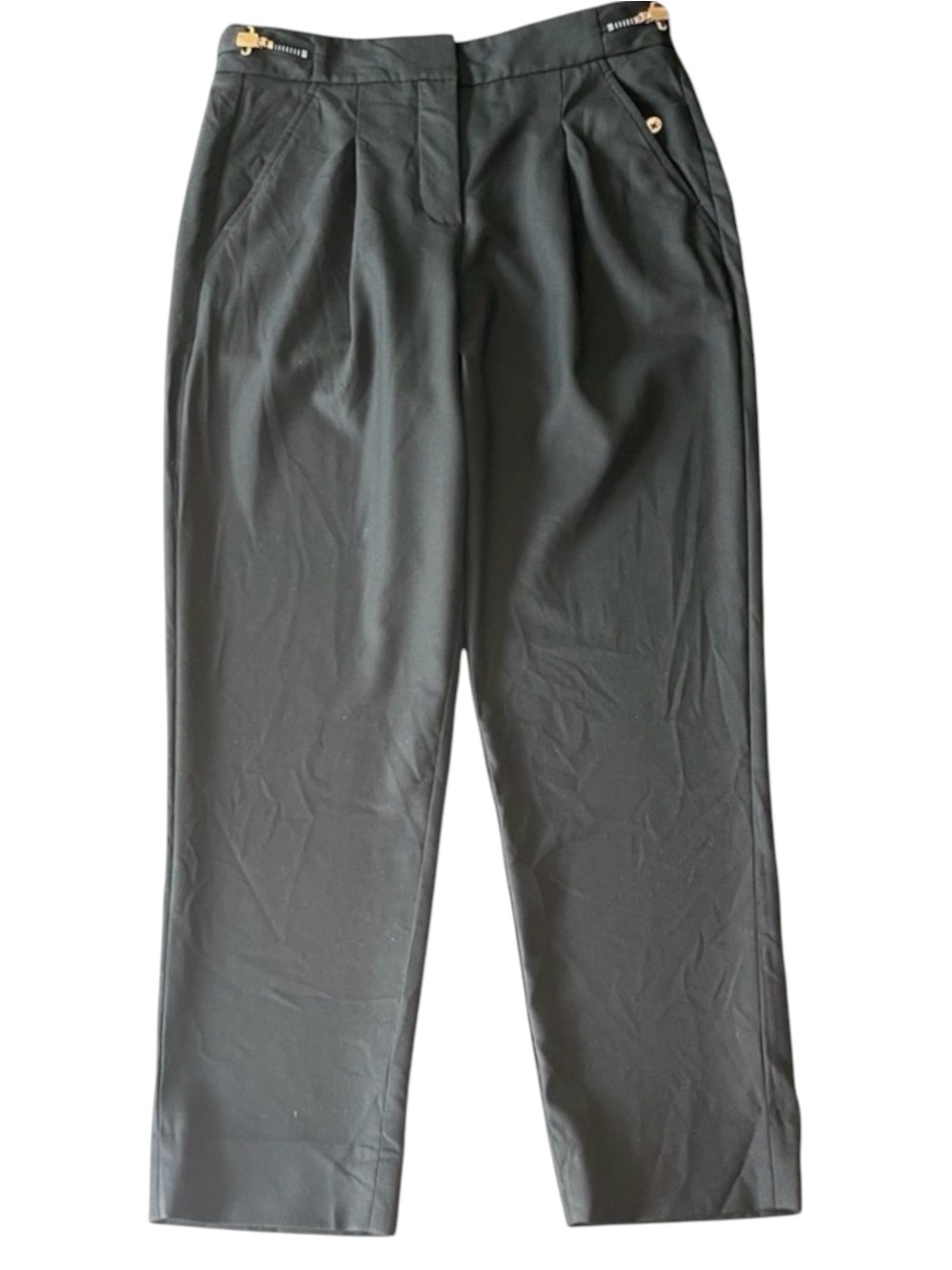 Kit and Ace Black Rose Gold Adjustable Waist Crop Pant (2)